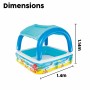 Bestway Aufblasbarer Kinderpool Abnehmbares Dach 140x140x114 cm +2 Jahre Garten 52192 | Tienda24 - Global Online Shop Tienda24.eu