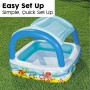 Bestway Aufblasbarer Kinderpool Abnehmbares Dach 140x140x114 cm +2 Jahre Garten 52192 | Tienda24 - Global Online Shop Tienda24.eu