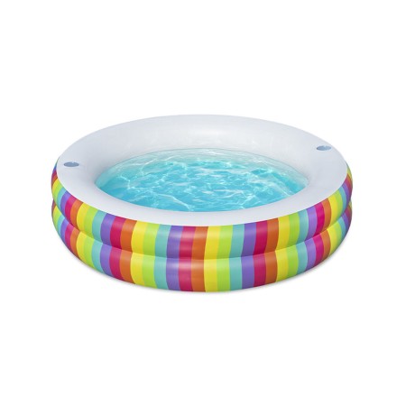 Bestway Kinderpool 2 Ringe Regenbogen 206x206x51 cm +6 Jahre Garten 54443 | Tienda24 - Global Online Shop Tienda24.eu