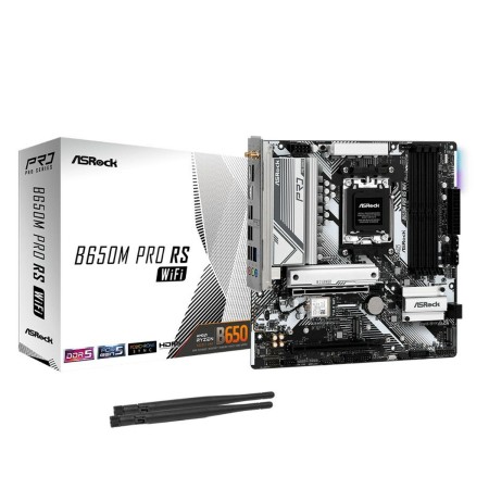 Carte Mère ASRock B650M PRO RS WIFI Intel Wi-Fi 6 AMD B650 AMD AM5 | Tienda24 Tienda24.eu