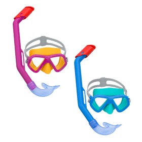 Bestway Set Maske und Schlauch Kinder Anatomischer Riemen Sortierte Farbe +3 Jahre Strand und Pool 24018 von Bestway, Schnorc...