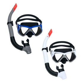 Occhialini da Snorkeling e Boccaglio Bestway Bianco Grigio Adulto (1 Unità) di Bestway, Set per Snorkeling - Rif: D1400697, P...