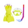 Bestway Conjunto Snorkel Junior Correia Anatómica Cores Sortidas 37-41 +7 Anos Praia e Piscina 25019 de Bestway, Packs de sno...