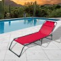 Marbueno Tumbona Plegable Acero Con Cojin Jardin y Piscina 190X58X27 cm Roja 10000 de Marbueno, Tumbonas - Ref: D1400767, Pre...