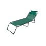 Marbueno Cadeira Dobrável Aço com Almofada Jardim e Piscina 190X58X27 cm Verde 10002 de Marbueno, Espreguiçadeiras - Ref: D14...