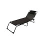 Marbueno Chaise Longue Pliante Acier Avec Coussin Jardin et Piscine 190X58X27 cm Noire 10004 de Marbueno, Bains de soleil - R...