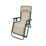 Marbueno Sdraio Pieghevole Acciaio Con Cuscino Giardino e Piscina 90X66X108 cm Gravità Zero Beige 10005 di Marbueno, Sedie pi...