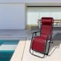 "Marbueno Chaise Longue Pliable Acier Avec Coussin Jardin et Piscine 90X66X108 cm Gravité Zéro Bordeaux 10010" de Marbueno, C...