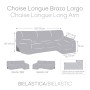 Capa para chaise longue de braço comprido direito Eysa BRONX Branco 170 x 110 x 310 cm de Eysa, Sofás - Ref: D1604932, Preço:...