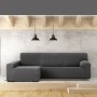 Funda para chaise longue de brazo largo izquierdo Eysa JAZ Gris oscuro 180 x 120 x 360 cm de Eysa, Sofás - Ref: D1604965, Pre...