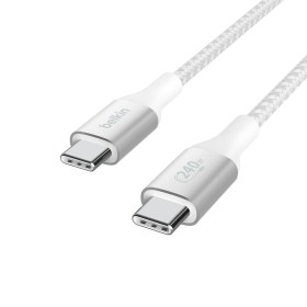 Cable USB Belkin WIA008BTWH Blanco 1,5 m (1 unidad) | Tienda24 Tienda24.eu