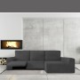 Housse pour chaise longue accoudoir long droit Eysa JAZ Gris foncé 180 x 120 x 360 cm de Eysa, Housses de canapé - Réf : D160...