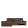 Housse pour chaise longue accoudoir long gauche Eysa JAZ Marron 180 x 120 x 360 cm de Eysa, Housses de canapé - Réf : D160510...