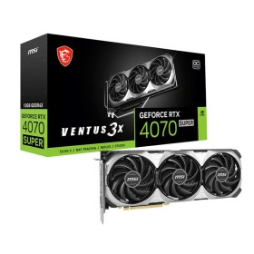 Grafikkarte MSI SUPER 16G VENTUS 3X OC GeForce RTX 4070 Ti GEFORCE RTX 4070 TI SUPER 16 GB GDDR6 GDDR6X NVIDIA GEFORCE RTX 4070 | Tienda24 Tienda24.eu