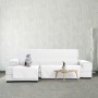 Capa para chaise longue de braço curto esquerdo Eysa SILVER Branco 100 x 110 x 240 cm de Eysa, Sofás - Ref: D1605670, Preço: ...