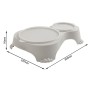 Dog Feeder Rotho Grey Plastic | Tienda24 Tienda24.eu