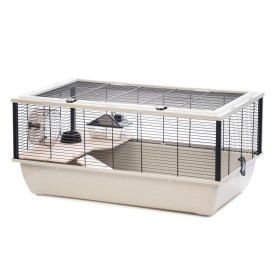 Cage Zolux 205621NOI Bois Métal Plastique Métal/Plastique 27 x 58 x 48 cm 78 x 81 x 48 cm (1 Pièce) | Tienda24 Tienda24.eu