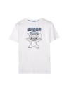 Men’s Short Sleeve T-Shirt Stitch White | Tienda24 Tienda24.eu