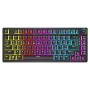 Keyboard Savio PHENIX Black QWERTY | Tienda24 Tienda24.eu