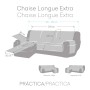 Funda para chaise longue de brazo corto derecho Eysa TURIN Gris Perla 100 x 110 x 350 cm de Eysa, Armarios y aparadores - Ref...