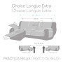 Funda para chaise longue de brazo corto derecho Eysa MONTBLANC Mostaza 100 x 110 x 290 cm de Eysa, Sofás - Ref: D1605935, Pre...