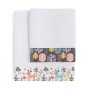 Ensemble de serviettes de toilette HappyFriday Moshi Moshi Woodland Multicouleur 2 Pièces de HappyFriday, Serviettes de bain ...