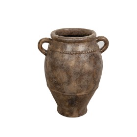 Vase Beige Doré Fer 25 x 25 x 33 cm | Tienda24 - Global Online Shop Tienda24.eu