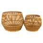 Set of Baskets Romimex 833000 Brown wicker MDF Wood 2 Pieces | Tienda24 - Global Online Shop Tienda24.eu