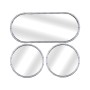 Mirror Set Romimex Silver PVC (3 Pieces) by Romimex, Wall-Mounted Mirrors - Ref: D1619868, Price: 25,75 €, Discount: %