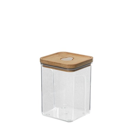 Tin Alexandra House Living 81688 Transparent Acrylic Bamboo Plastic Melamin 1 L by Alexandra House Living, Food storage - Ref...