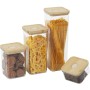 Tin Alexandra House Living 81688 Transparent Acrylic Bamboo Plastic Melamin 1 L by Alexandra House Living, Food storage - Ref...