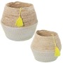 Conjunto de Cestos Alexandra House Living 03777 Branco vime Rotim Fibra natural (2 Unidades) | Tienda24 - Global Online Shop Tienda24.eu