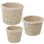 Set of Baskets Alexandra House Living 03781 Brown wicker Rattan Natural Fibre (3 Units) | Tienda24 - Global Online Shop Tienda24.eu