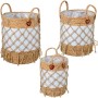 Set of Baskets Alexandra House Living 03792 White wicker Rattan Natural Fibre (3 Units) | Tienda24 - Global Online Shop Tienda24.eu