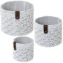 Juego de Cestos Alexandra House Living 03816 Blanco Mimbre Ratán Fibra natural (3 Unidades) | Tienda24 - Global Online Shop Tienda24.eu