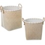 Set of Baskets Alexandra House Living 03825 White Brown wicker Rattan Natural Fibre (2 Units) | Tienda24 - Global Online Shop Tienda24.eu