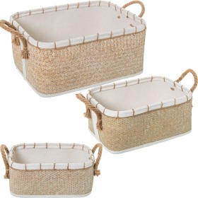 Korbsatz Alexandra House Living 03769 Braun korb Rattan Naturfaser (2 Stück) | Tienda24 - Global Online Shop Tienda24.eu