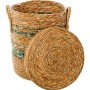 Set of Baskets Alexandra House Living 03839 Brown Wood Rattan Natural Fibre (6 Units) | Tienda24 - Global Online Shop Tienda24.eu