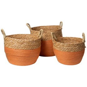 Set of Baskets Alexandra House Living 03854 White Wood Paper (3 Units) | Tienda24 - Global Online Shop Tienda24.eu