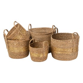 Set of Baskets Alexandra House Living 03843 Brown Wood wicker Rattan (3 Units) | Tienda24 - Global Online Shop Tienda24.eu