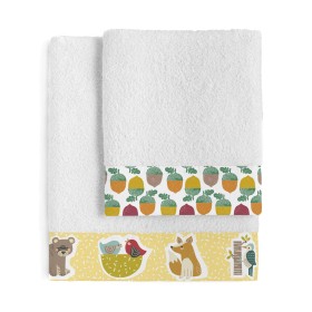 Towel set HappyFriday Harvestwood Multicolour 2 Pieces by HappyFriday, Towels - Ref: D1629774, Price: 35,62 €, Discount: %