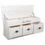 Cassapanca Alexandra House Living Bianco Legno di paulownia Legno MDF 35 x 50 x 102 cm di Alexandra House Living, Sedie - Rif...