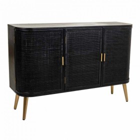 Aparador Alexandra House Living Negro Madera MDF 37 x 80 x 118 cm de Alexandra House Living, Armarios y aparadores - Ref: D16...