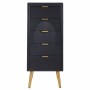 Cómoda Alexandra House Living Dourado Cinzento escuro Madeira MDF 36 x 100 x 42 cm | Tienda24 - Global Online Shop Tienda24.eu