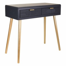 Hall Table with Drawers Alexandra House Living Grey Golden MDF Wood 41 x 78 x 82 cm by Alexandra House Living, Tables - Ref: ...