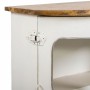 Console Alexandra House Living Van Giallo Bianco Ferro Legno di mango 32 x 75 x 50 cm di Alexandra House Living, Tavoli - Rif...