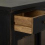 Credenza Alexandra House Living Nero Legno Vetro 40 x 100 x 160 cm di Alexandra House Living, Credenze e buffet - Rif: D16326...