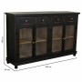 Credenza Alexandra House Living Nero Legno Vetro 40 x 100 x 160 cm di Alexandra House Living, Credenze e buffet - Rif: D16326...