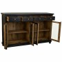 Credenza Alexandra House Living Nero Legno Vetro 40 x 100 x 160 cm di Alexandra House Living, Credenze e buffet - Rif: D16326...