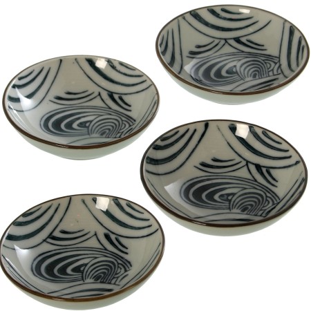 Set de Cuencos Alexandra House Living 09606 Blanco Cerámica 8,3 X 2,5 cm (4 Unidades) de Alexandra House Living, Cuencos y ta...